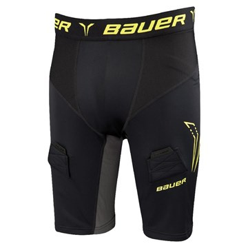 BAUER PREMIUM COMP JOCK SHORT S-17 SR-BLK